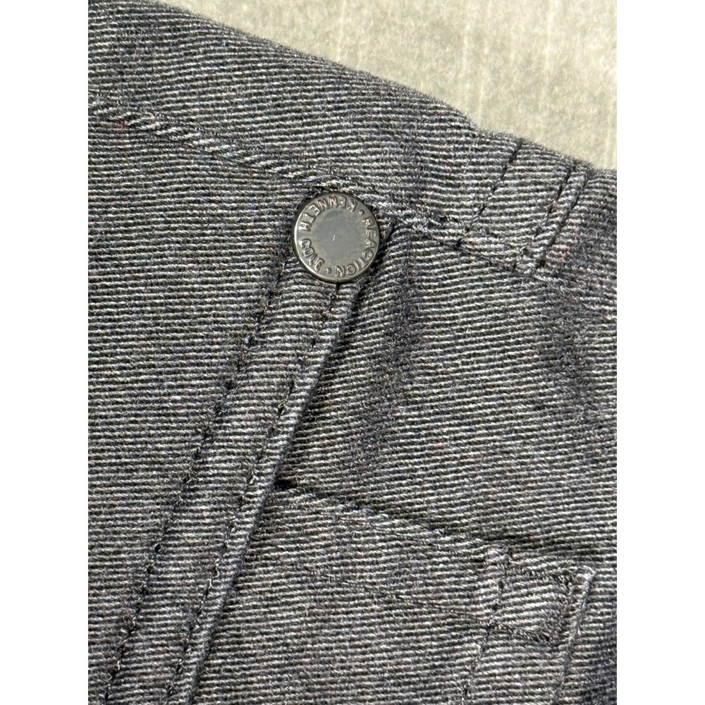 Kenneth Cole Reaction Mens Slim Fit Pants 32x30 Charcoal Gray Heather 5-Pocket - Picture 7 of 11